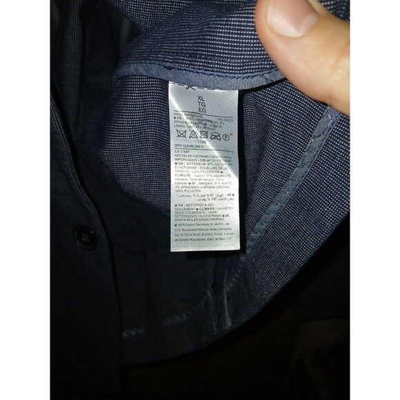 Old Navy Blazer 2 Button Jacket Mens Size XL Blue Gray Sport Coat 42×30 Pockets - Picture 4 of 16